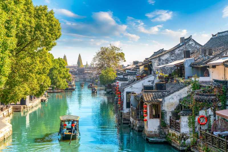 Antica città di Xitang antico fiume residenziale
