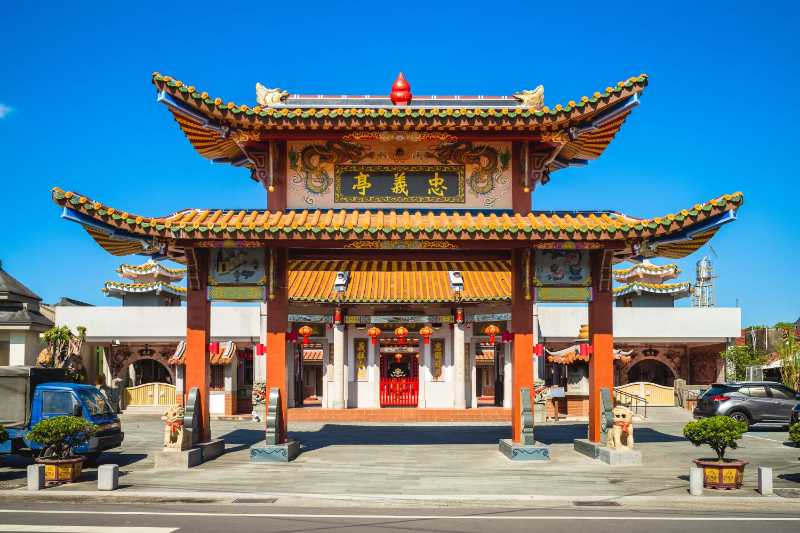 Zhongyi temple at liouduei pingtung county taiwan